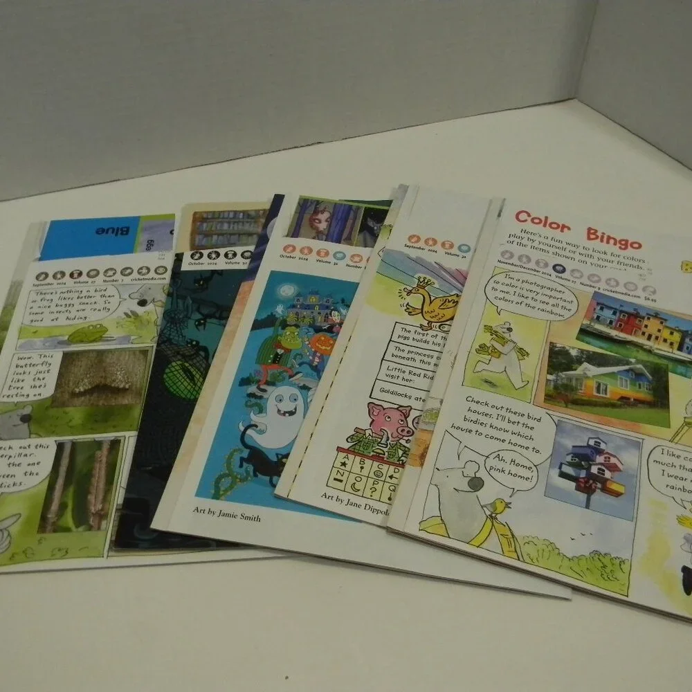 Cricket Magazine for Kids Set of 5 Science New Readers Learning Homeschool